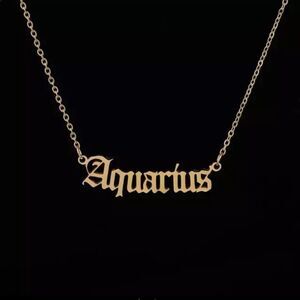 AQUARIUS ZODIAC NECKLACE‎